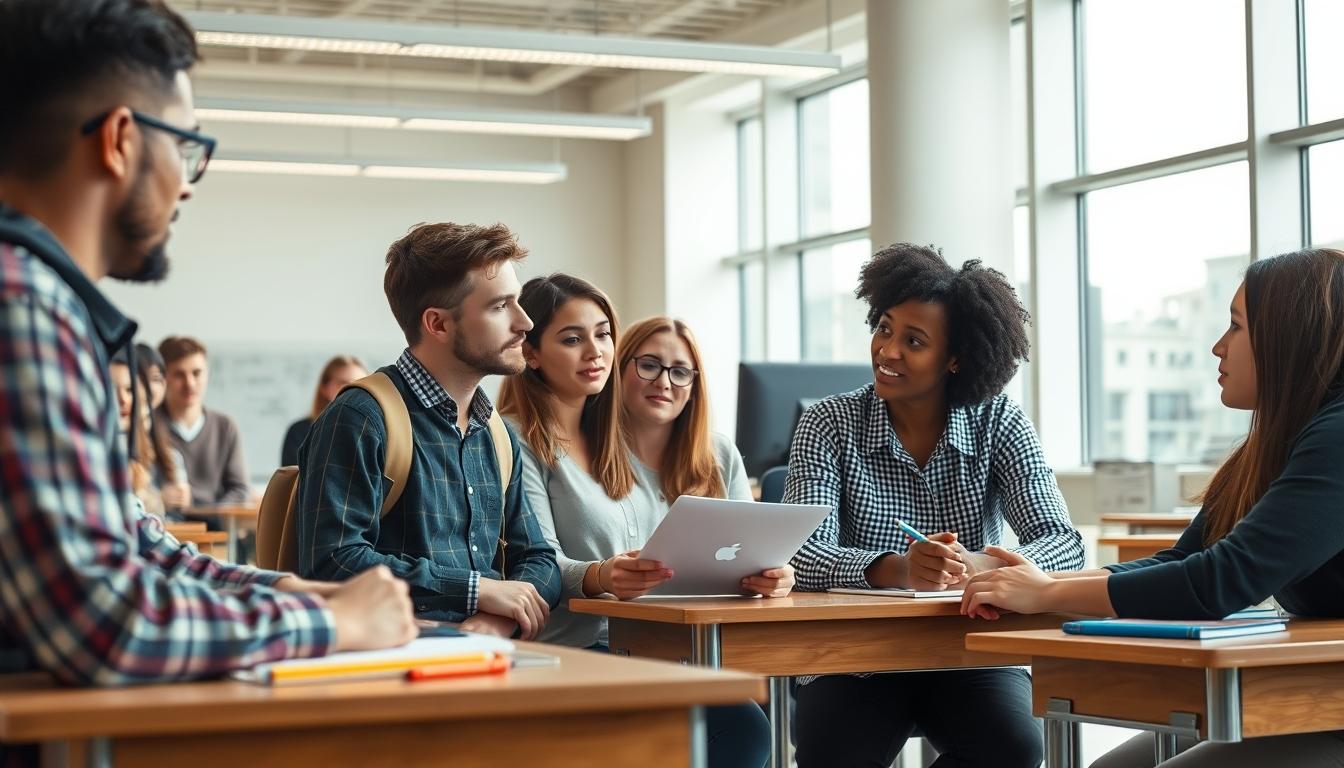 Student preparing for exams with study materials